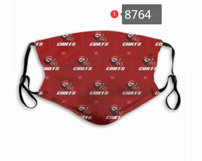 2020 Kansas City Chiefs #27 Dust mask with filter->nfl dust mask->Sports Accessory